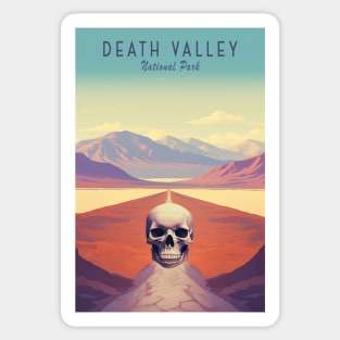 Death Valley National Park Vintage Travel  Poster Sticker